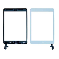 For iPad Mini 1 A1432 A1454 A1455 Mini 2 A1489 A1490 A1491 touch Screen Digitizer Panel Glass Sensor + IC Home Button
