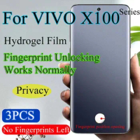 X100Pro Soft Screen Protector For VIVO X100 Pro Privacy Hydrogel Film X100 Fingerprint Unlocking Works Normally