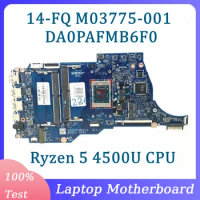 M03775-001 M03775-501 M03775-601 DA0PAFMB6F0 For HP 14-FQ 14S-FQ Laptop Motherboard W/Ryzen 5 4500U CPU 100% Tested Working Well