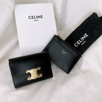 歐美代購 台灣現貨 Celine 凱旋門二合一短夾