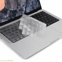 TPU US Keyboard Cover Prorector For MacBook Pro 14 / MacBook Pro 16 inch 2021 Release Model A2442 A2485 M1 Pro / M1 Max Chip
