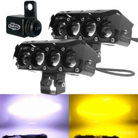 1คู่ ไฟตัดหมอก Led 4 ดวง 4 นิ้ว 120W 3000K 6500K 12V 24V สว่างมาก สําหรับรถจักรยานยนต์ รถบรรทุก Moto