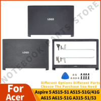 New Notebook Parts For Acer Aspire 5 A515-51 A515-51G A515-41G A615 A615-51G LCD Back Cover/Hinges/Front Bezel Replacement 15.6