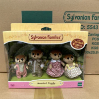 Genuine Sylvanian Families forest blind bag doll clothes Villa capsule toy furniture Fox Meng family