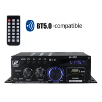 AK380 Bluetooth Digital Amplifier V5.0 HiFi FM Audio Amplifier For Karaoke Home Theater Sound System Subwoofer Speaker