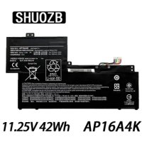 SHUOZB AP16A4K Laptop Battery For Acer Swift 1 SF113-31 series ASPIRE 11 AO1-132 N16Q9 NE132 KT.00304.003 11.25V 42WH 3770mAh