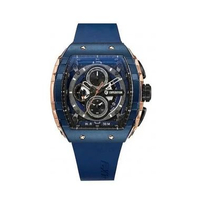 Expedition Chronograph 6782MCR Rubber Strap Jam Tangan Pria Biru Rosegold