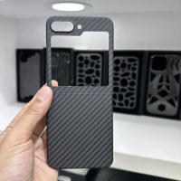 100% Real Kevlar Carbon Fiber Case for Samsung Galaxy Z Flip 5 Aramid Foldable Lightweight Skin Feel Phone Cover for Z Flip5