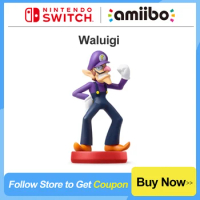 Nintendo Switch Amiibo Waluigi for Nintendo Switch and Nintendo Switch OLED Game Interaction Model Super Mario Party Series