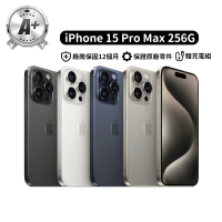 【Apple】A+ 級福利品 iPhone 15 Pro Max 256G 6.7吋(贈充電組)