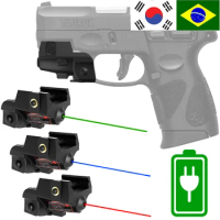 Tactical Pistol Laser Beam Blue Green Red Laser Sight Subcompact USB Rechargeable Laser for Taurus G2C G3C with Picatinny Rail