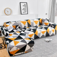VIP LINK L shape Need Buy 2 pieces Corner Sofa Covers for Living Room Couch Cover Elastic Stretch Sectional Sofa Cubre Sofa