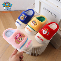 Children's Slippers Winter Warm Slippers For Home Cartoon PAW Patrol Non-slip Kids Shoes Girls Indoor Bedroom Boys Plush Home Slippers㏇0229