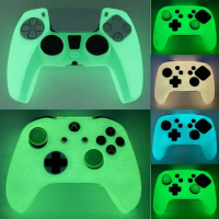 Luminous Glowing in The Dark Game Controller Cover For PS3 PS4 PS5 Xbox Switch Pro Controller Skin Silicone Covers Accessories