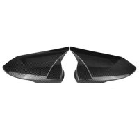 M Style Car Carbon Fiber Rearview Mirror Cover Trim Frame Side Mirror Caps for Hyundai Elantra 2021