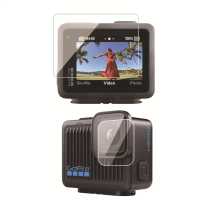 Serasi dengan GoPro HERO 4K Action Camera, Filem Kaca Bajaan, Lutsinar, Pelekat Kaca HD, Aksesori Pe