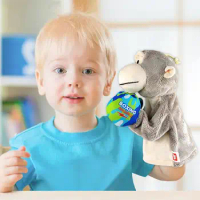 Kids Hand Puppets Boxing Hand Puppets Gloves Doll Animal Plush Toy Plush Animal Story Time Doll Interactive Tricky Toy For