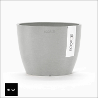【HOLA】Ecopots 斯德哥爾摩 16cm 環保盆器 白灰色