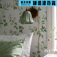 壁紙 壁貼 瑞典壁紙環保透氣小碎花家用臥室客廳背景牆壁紙綠色護眼牆布