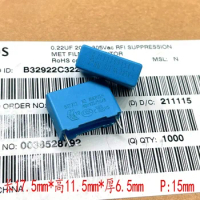 10PCS EPCOS Siemens MKP 224 220nf 0.22uf 305v film capacitor B32922C3224M