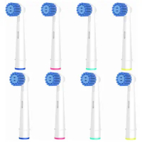 4/8/16pcs Sensitive Gum Care Replacement Brush Heads Compatible with Oral b Braun Electric Toothbrush,Soft Bristle for Superior