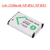 3.6v 1350mah NP-BX1 NP BX1 Digital Camera Battery for Sony DSC RX1 RX100 M3 M2 RX1R GWP88 PJ240E AS15 WX350 WX300 HX300 HX400