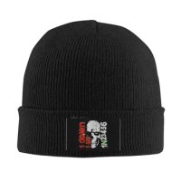 1N23456 Skull Motorcycle Gears Knitted Hat for Women Men Skullies Beanies Winter Hat Crochet Melon Cap