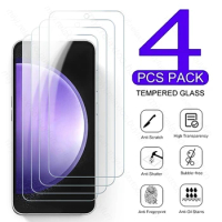 4PCS Tempered Glass For Samsung Galaxy S23 FE 5G SM-S711B 6.4" Screen Protector Cover Film On Sumsung Samung S23FE S 23 FE Glass