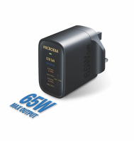 SMARTCube™ Nano 65W USB-C 2輸出 USB-A 1輸出 GaN 掌上遊戲機充電器 Switch, Steamdeck, Asus ROG ally, Lenovo, MSI 黑