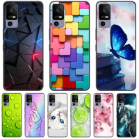 For TCL 40R 5G T771A Case Painted Soft Black Silicone Bumper Phone Cover for TCL 40 R 5G 6.6" Case TCL40R 40R Etui Coque Fundas