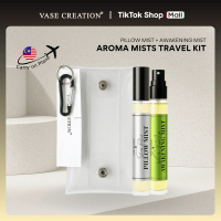 Vase Creation Aroma Tranquility Travel Kit | Pillow Mist + Awakening Mist Clean Mood Booster - Essen