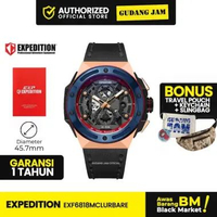 Jam Tangan Pria Analog Expedition E 6818 MCL Series Black RoseGold