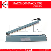 HZPK Heat Impulse Sealer Plastic Aluminum Bag Sealing Iron Body Manual Sealer Small Food Saver Packing Machine 400mm SF-400