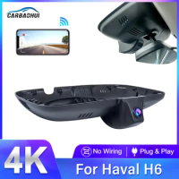 For Haval H6 2021 2022 2023 Front and Rear 4K Dash Cam for Car Camera Recorder Dashcam WIFI Car Dvr Recording Devices Accessorie