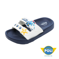 POLI 波力童鞋-正版童鞋 波力 勃肯拖鞋/輕量 舒適 好穿脫 台灣製 藍(POKS34016)