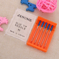 Free Shipping Household sewing machine parts,Blue Tip Needles (5pcs) Janome sewing needles ,High quality JANOME BLUE TIP NEEDLE