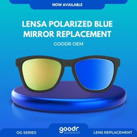 LENSA Polarized BLUE Mirror Goodr OEM / Replacement OG