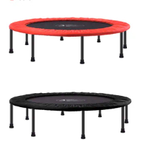 Fashion 48 Inch Foldable Portable Round Mute Professional Fitness Trampoline Adult Gym Sport Trampoline Fitness Equipment 2Color