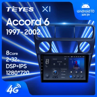 TEYES X1 For Honda Accord 6 1997 - 2002 Car Radio Multimedia Video Player Navigation GPS Android 10 No 2din 2 din dvd