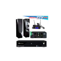 【金嗓】CPX-900 K2R+DB-7AN+JBL VM200+KTF P-889 鋼烤版 黑(4TB點歌機+擴大機+無線麥克風+喇叭)