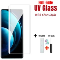3D Curved Full Glue Tempered Glass For Vivo S18 V30 pro V30E Screen Protector For Vivo X100 Pro UV Glass