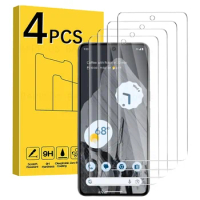 1/4Pcs Tempered Glass Screen Protector For Google Pixel 8 Pro 8Pro HD Anti-scratch Protective Film For Pixel8 Google Pixel 8Pro