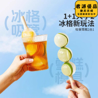 冰塊模具 吸管雪糕2合1兒童冰棒模具糖葫蘆雪糕冰塊模具吸管冰淇淋冰格