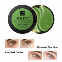 60PCS 24K Gold Seaweed Eye Mask Patch Moisturizing Eye Mask Dilution Dark Circles Fine Lines Black Pearl Eye Care Sticker TSLM1