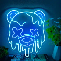 Bear neon sign light | Custom neon sign ArtWorks Iced Bear, Neon Sign custom, neon Sign art, Neon Light