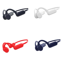 Earphone Bone Conduction Rechargeable Swimming Headset Hands-free Earphone MP3 Player Smartphone Computer White