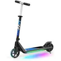 Electric Scooter for Kids Age of 6-10, Kick-Start Boost Kids Scooter with Adjustable Speed and Height, Kids Scooter