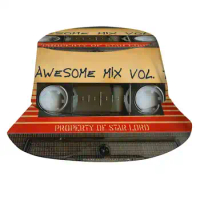 Awesome Transparent Mix Cassette Tape Volume 1 Fishing Hunting Climbing Cap Fisherman Hats Comics Guardian Of The Galaxy Movie
