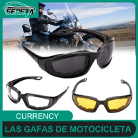 Riding Motorcycle Sunglasses Outdoor Sports Cycling Goggles Bike Black Frame Eyewear Windproof Lightproof Motorbike Men Eyewear
