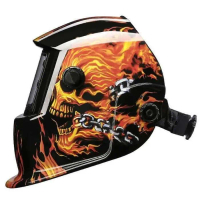 Helm Las Ghost Rider Auto Dark Helm Las Otomatis